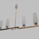 Chandelier mid century modern geometric shape 1 meter long
