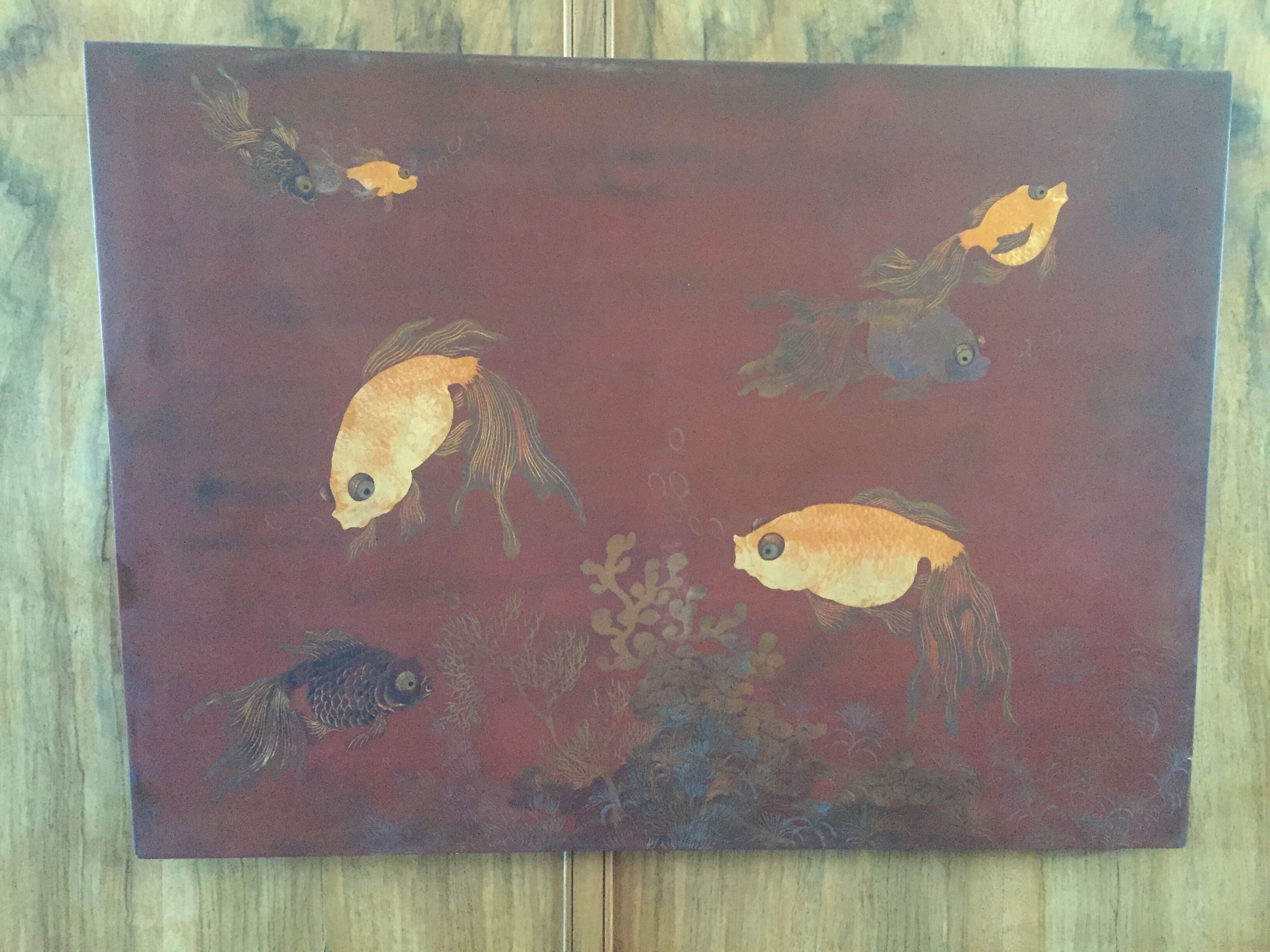 painting metallic painting, Indochina origin, 70s