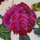 Vintage rose kilim rug 170x240cm shabby wool and silk, boho medium 2544