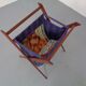 Danish Foldable Teak Magazine Rack, 1960s