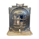 Cast iron poele emailthe brand la salamandre e l habouche model louis xvi late nineteenth