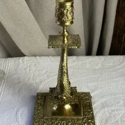 Bronze fish candlestick