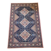 Tapis persan en laine bleu nuit