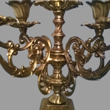 Chandelier five lights quadripod in golden regulator ~ late nineteenth