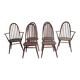 6 Quaker Windsor chairs / armchairs, Ercol 1950s