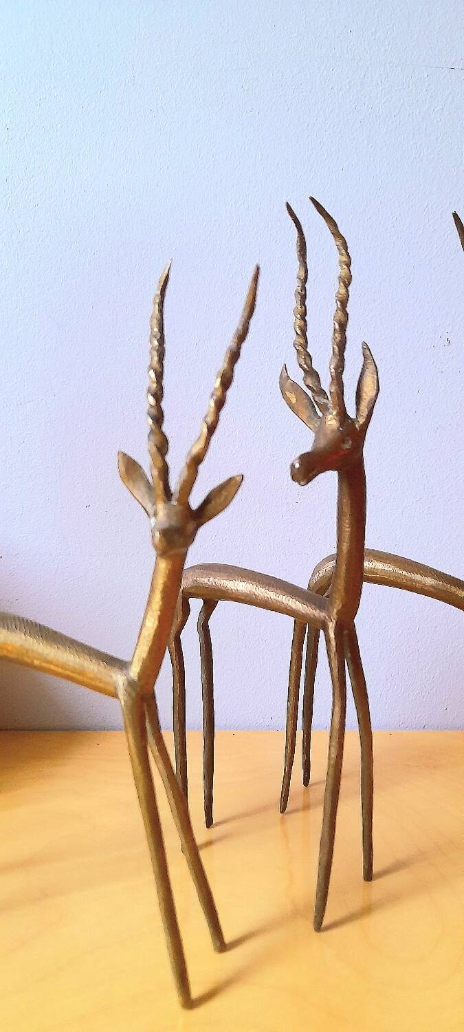 African antelopes in brass 70s