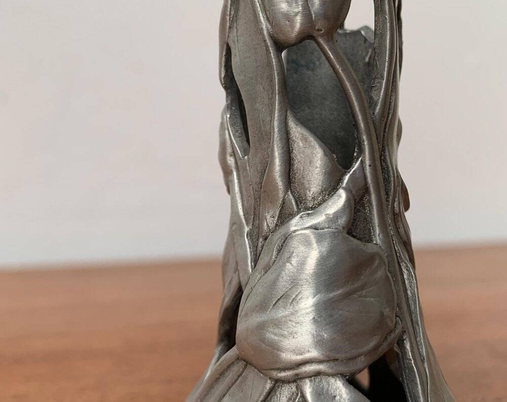 Vintage Ornamental Candle Holder by Seagull Pewter, Canada, 1990s