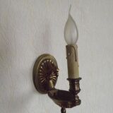French Antique Brass Traditional Empire Eagle Head Wall Light 5219