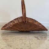 Vintage Rattan Log Basket