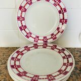 X6 Stuart Moulins des loups France flat plates - vintage-retro-kitchen