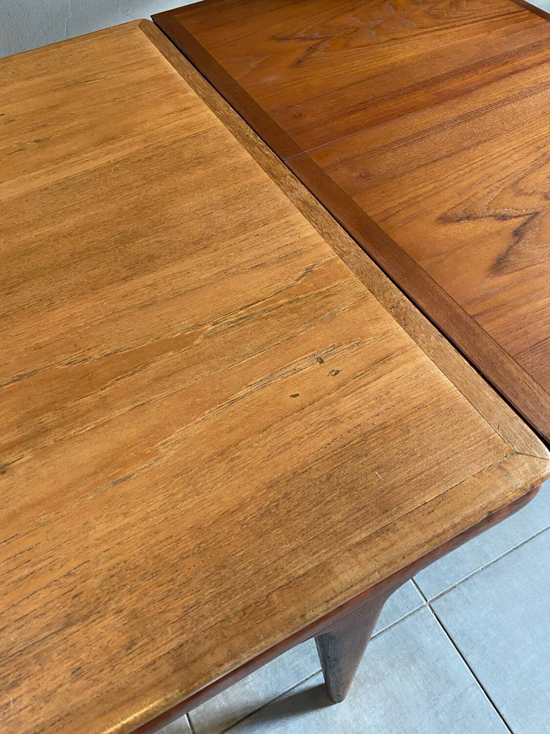 Vintage extendable teak table