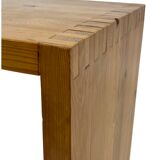 Vintage side table Ate van Apeldoorn Pine wood 1970s Dutch Design