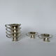 Set of 6 Mid Century Modern Silver Plated Coffee Cups