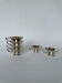 Set of 6 Mid Century Modern Silver Plated Coffee Cups