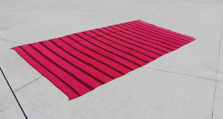 Shama shine, large pink breathable blanket rug 210 x 420 cm