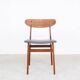 Farstrup teak wooden chairs with new skai, 1960s