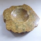 Imposing vintage alabaster ashtray