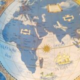 Air France Lucien Boucher 1950 planisphere.