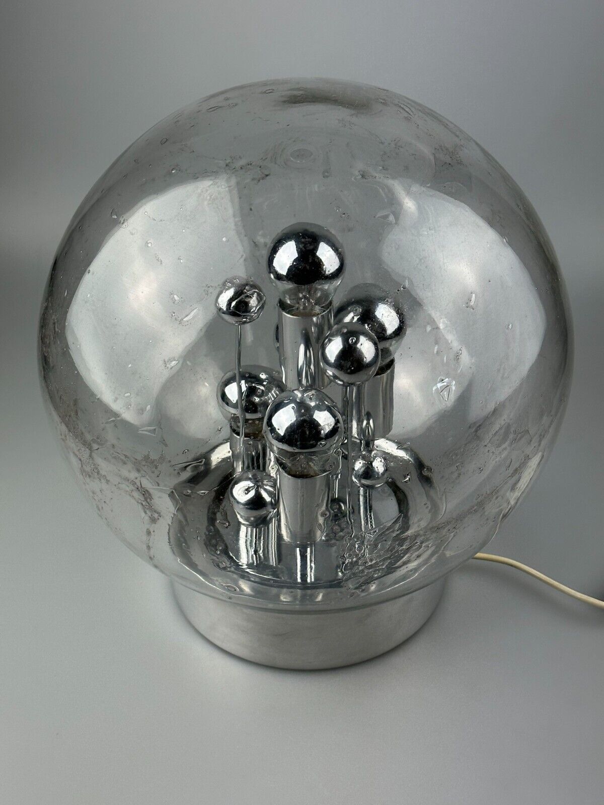 60s 70s table lamp ball lamp Doria "Big Ball" glass space age design