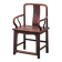 Fauteuil avec accoudoirs en bois, Chine, style dynastie Ming, 19e siècle