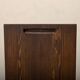 Gerrit Rietveld Zig Zag Chair is dark brown stained wood