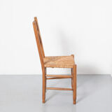 Dining chair oak sea rush