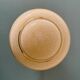 Vintage Art Deco globe wall/ceiling light in frosted yellow and gold glass.