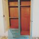 Alysée, Wardrobe/closet, with compass feet, oil blue
