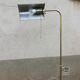Vintage metal floor lamp painted gold