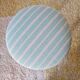 Antique tripod stool with striped seat