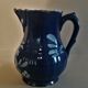 East earthenware pitcher covered blue XIXth
