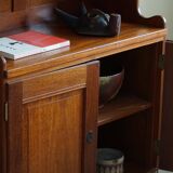 Rare high cabinet in teak by Martin Nyrop for Rud. Rasmussen, Denmark, early 20th century.