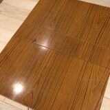 Table in folding brown Formica