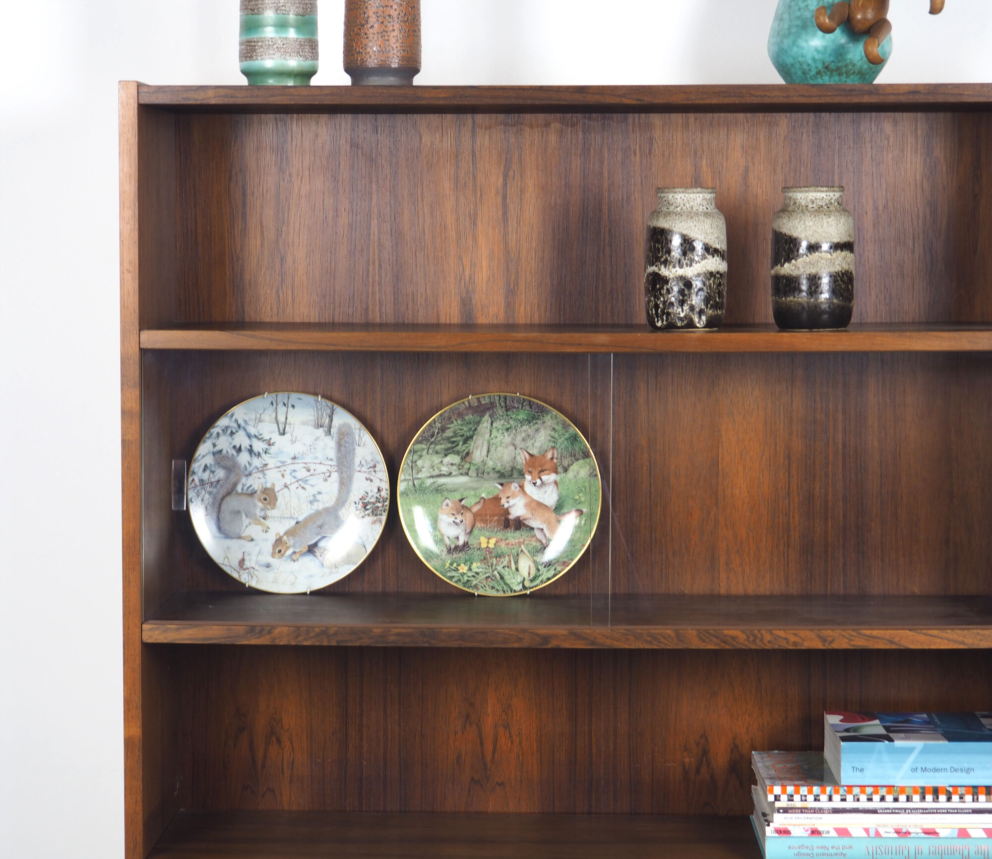 Bookcase with glass 1960