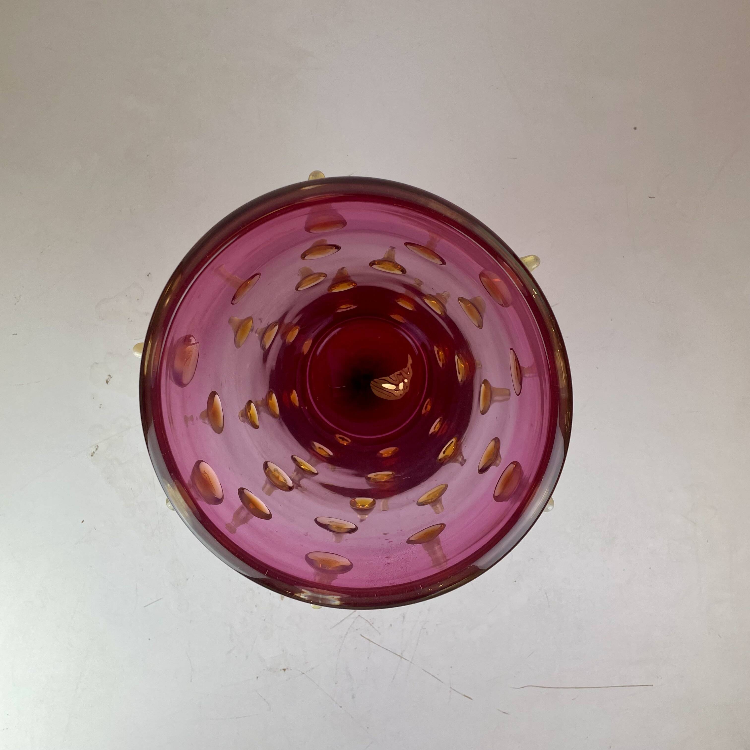 Thorn Spikes Murano Glass Vase by Pino Signoretto, Italy, 1990s