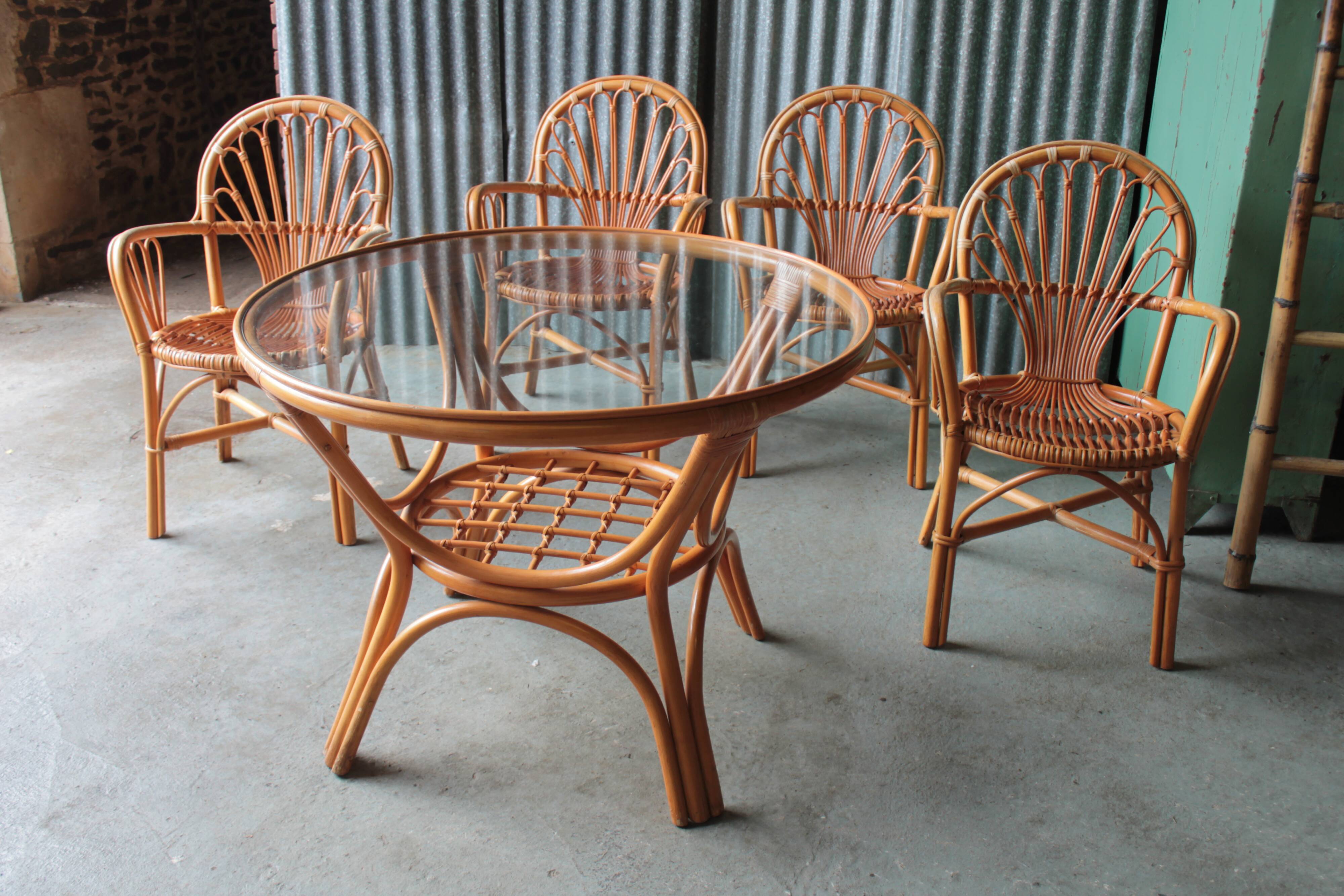Rattan dining set