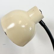Beige industrial gooseneck table lamp, 1960s
