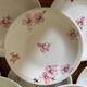 10 porcelain dessert plates with floral pattern