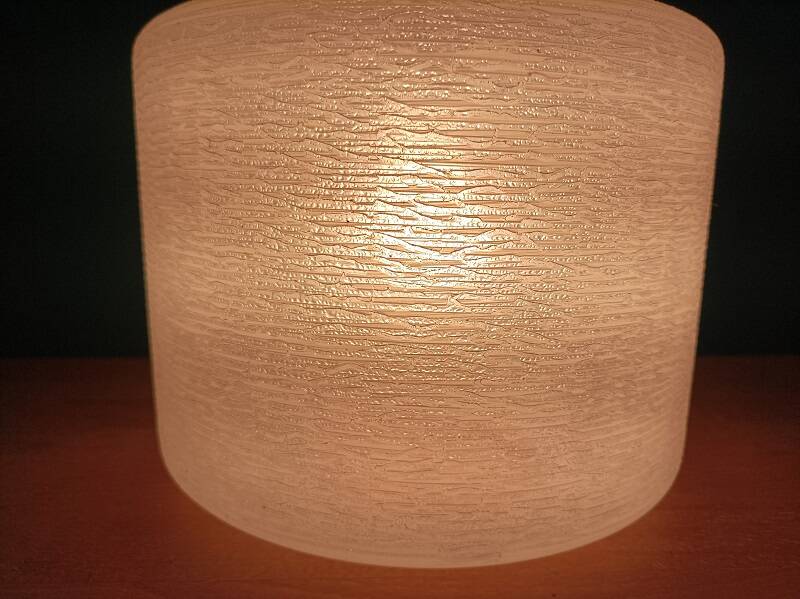 Chandelier suspension support metal globe frosted glass