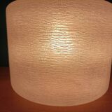 Chandelier suspension support metal globe frosted glass