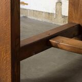 Solid wood dining table, 1970s