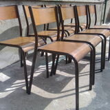 Series 8 vintage school chairs Mullca