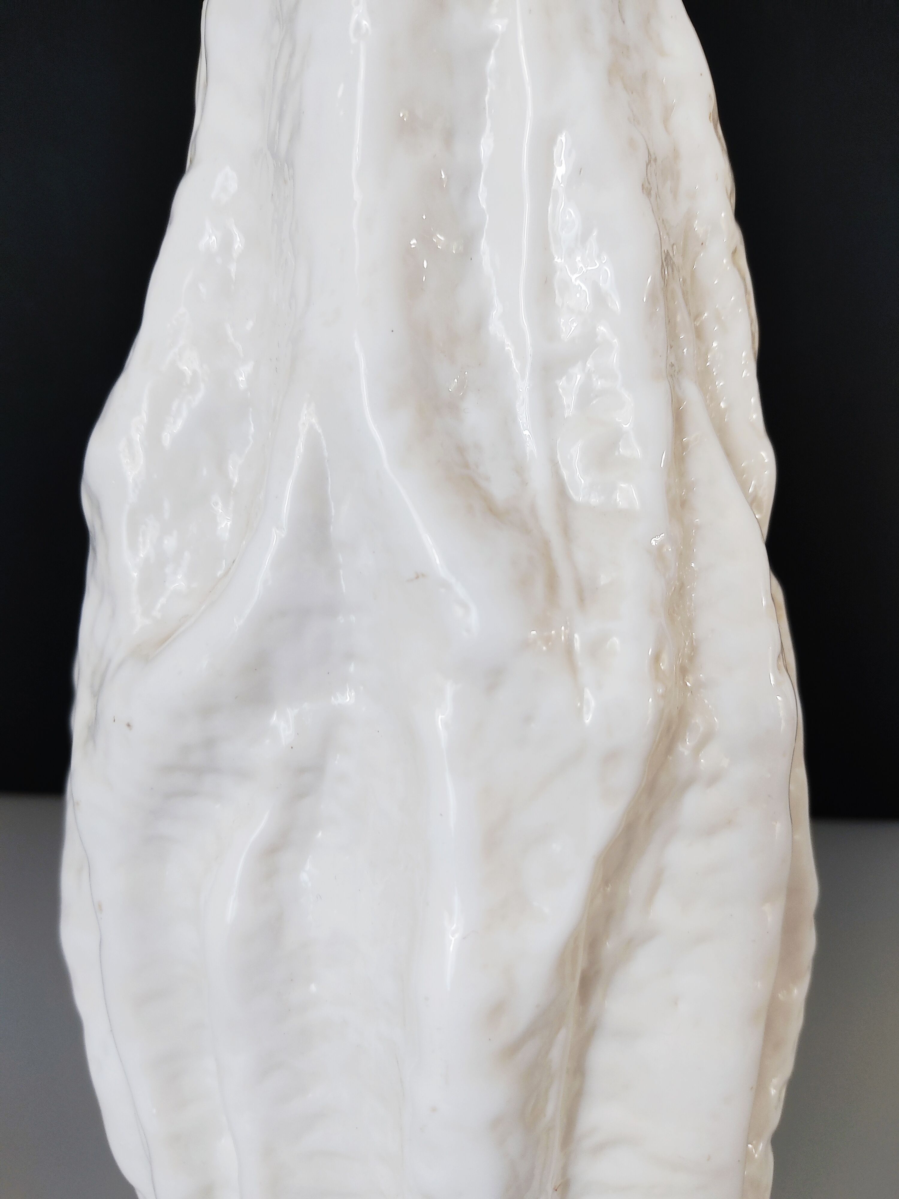 Glass vase in the shape of stone or coral