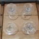 4 antique champagne glasses