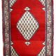 Tapis Vintage Seraband Indien en Laine, Années 1970, Élégance Artisanale