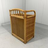 Rattan chest of drawers bedside table 1980’s