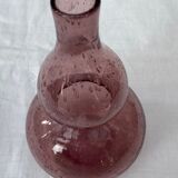 Vase en verre soufflé Biot violet