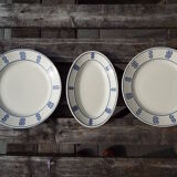 2 flat plates and 1 ravier Lunéville