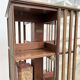 Rotating mahogany and brass library — G. Borgeaud, circa 1900