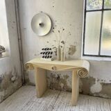70s tropicalist rattan console